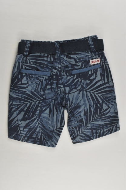 NEW Jack & Milly Size 1 Leaves Stretchy Shorts with Belt
