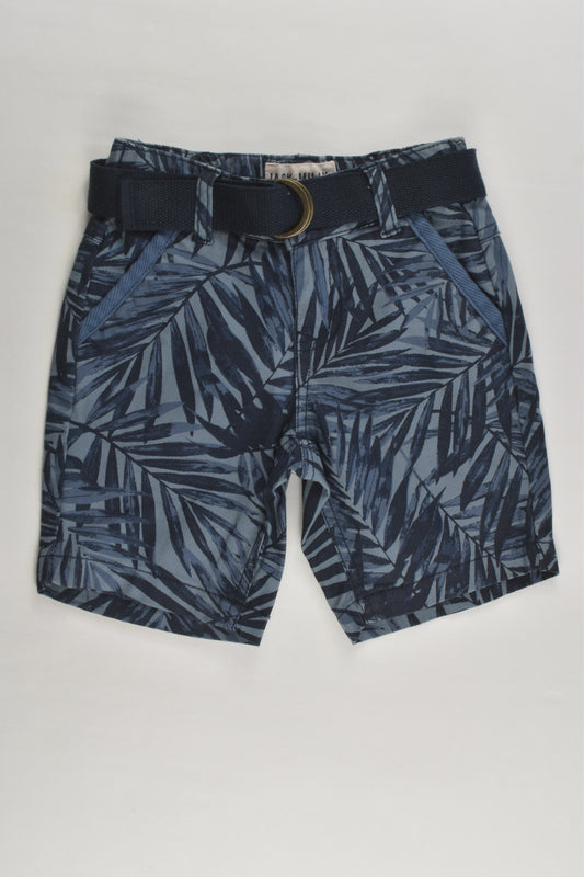 NEW Jack & Milly Size 1 Leaves Stretchy Shorts with Belt
