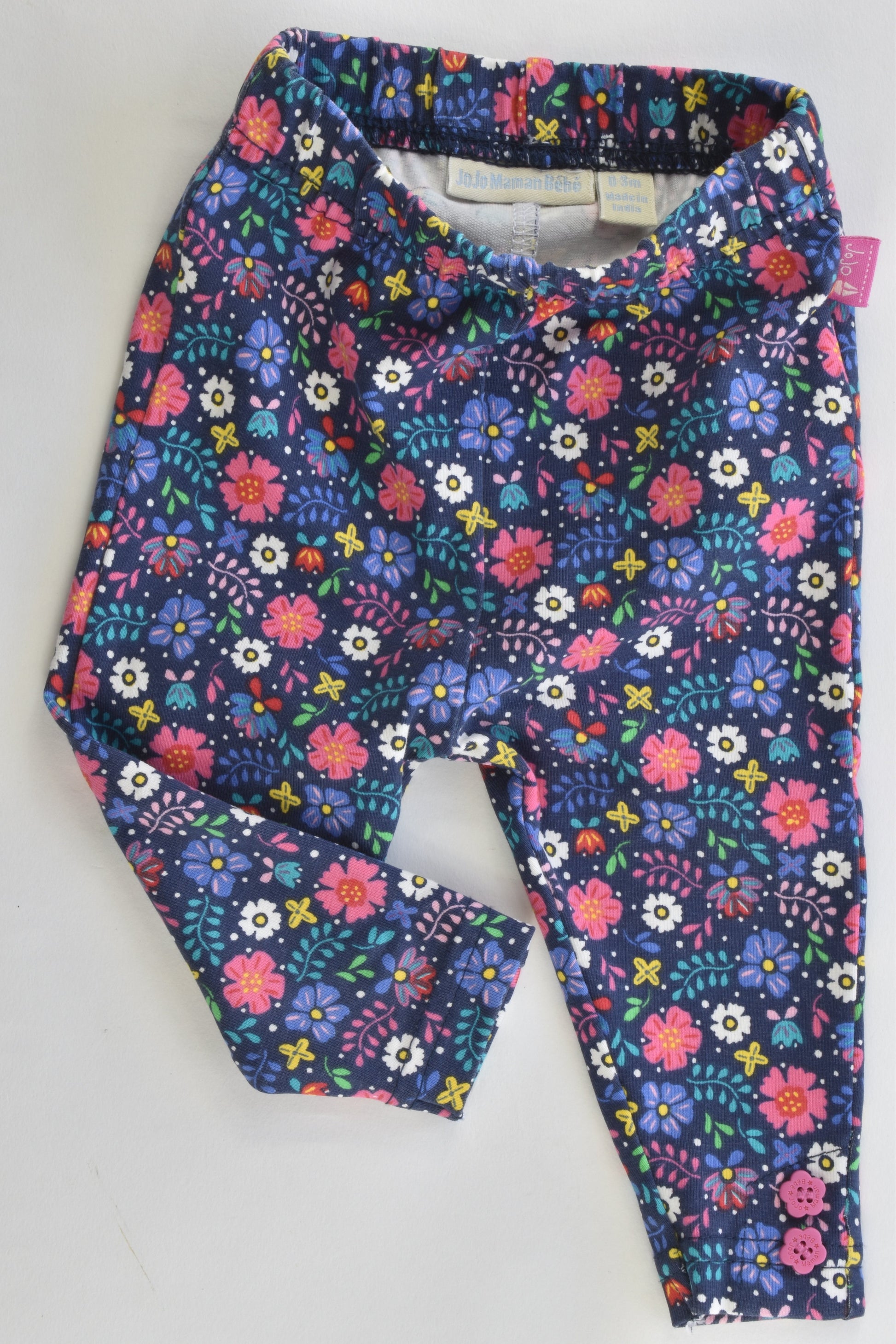 NEW JoJo Maman Bébé Size 0-3 months Liberty Print Leggins