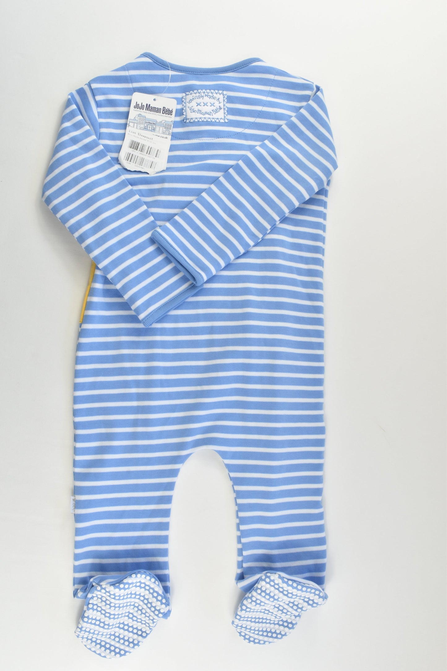 NEW JoJo Maman Bébé Size 0 (9-12 months) Lion Footed Romper