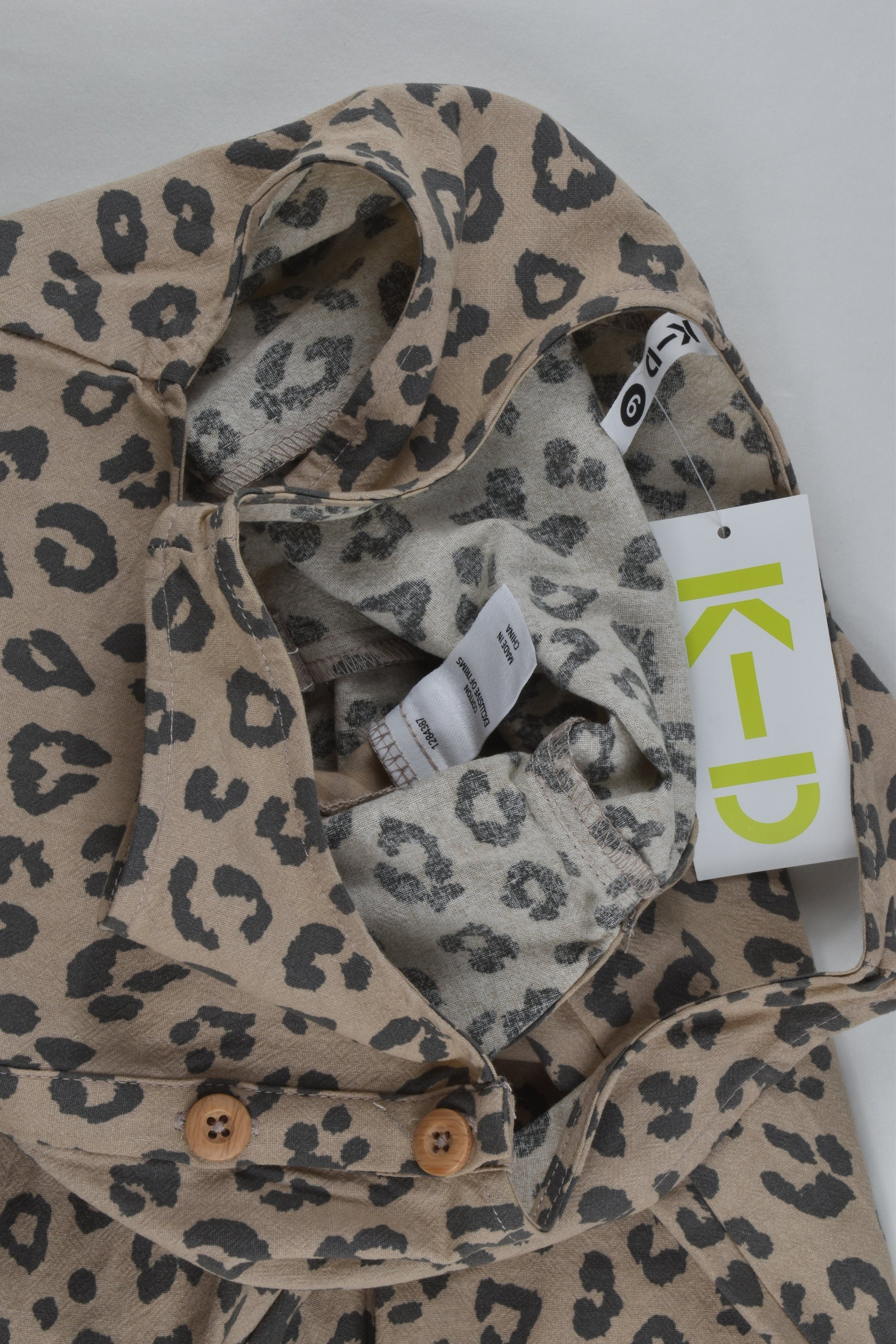 NEW K-D Size 6 Leopard Print Overalls