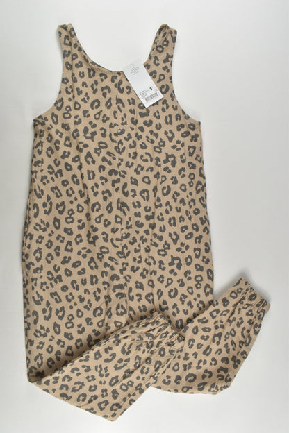 NEW K-D Size 6 Leopard Print Overalls