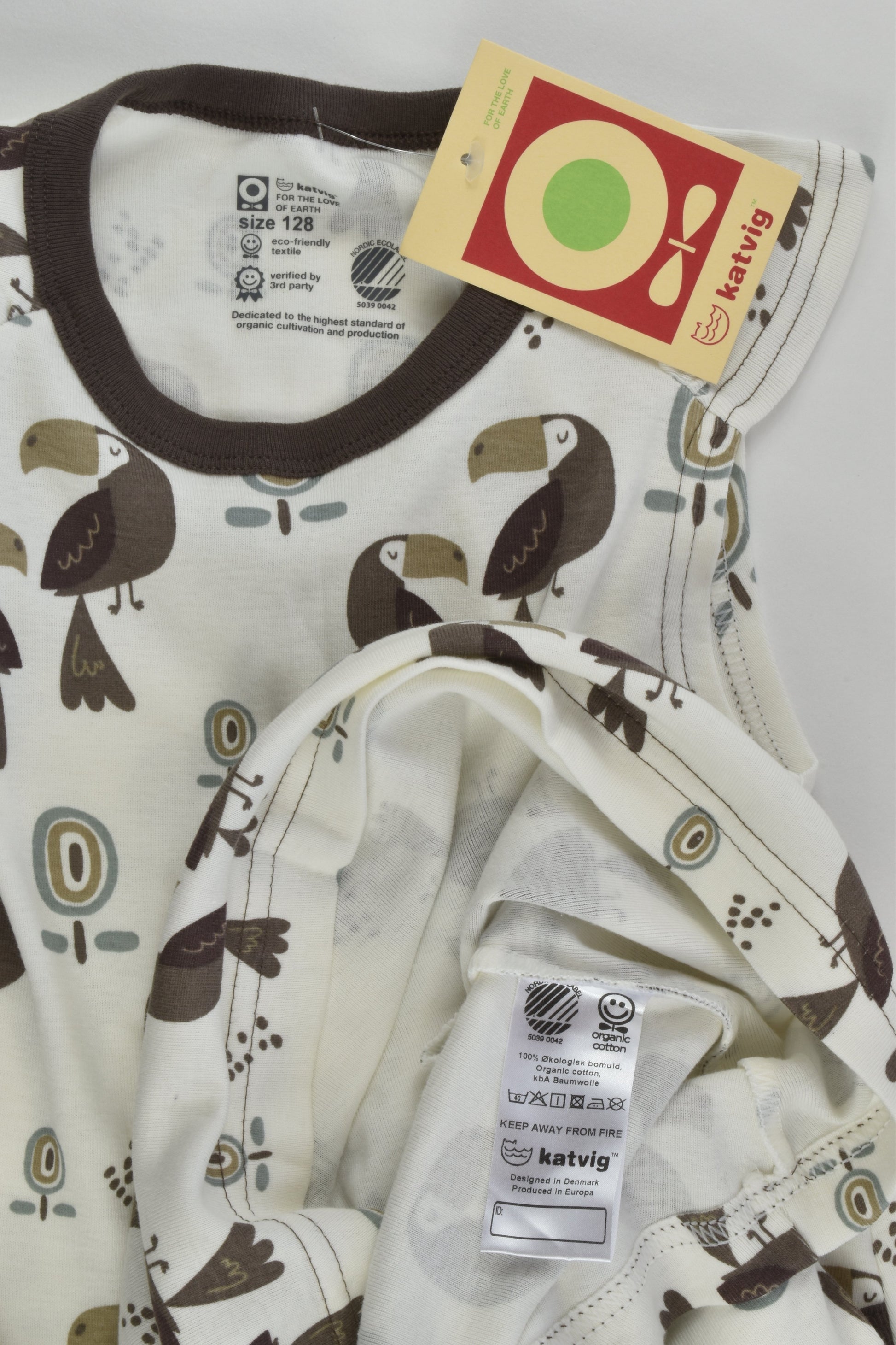 NEW Katvig (For The Love Of Earth) Size 8 Organic Toucans Dress
