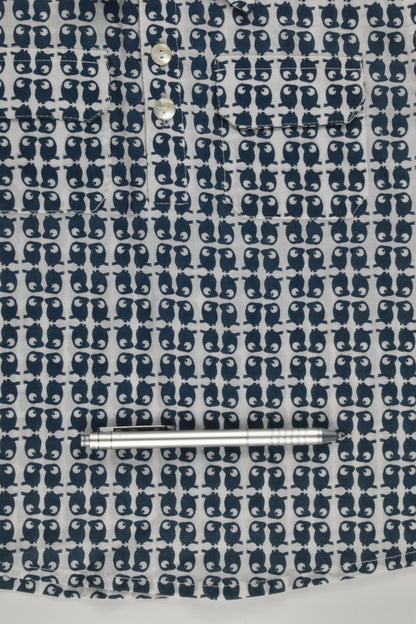 NEW La Queue Du Chat (France) Size 4 Organic and Fair Trade Collared Shirt