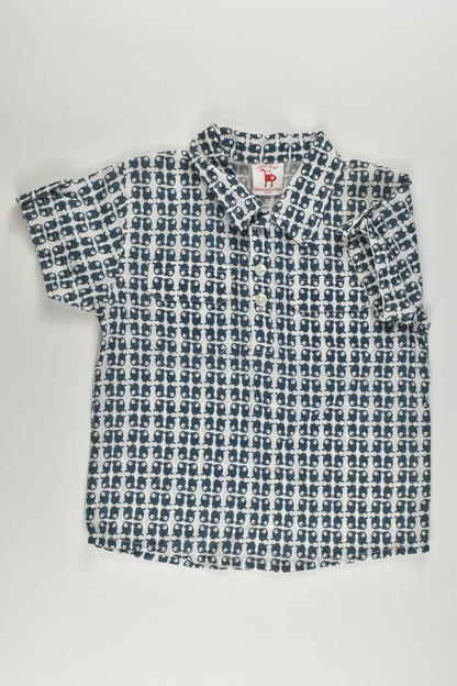 NEW La Queue Du Chat (France) Size 4 Organic and Fair Trade Collared Shirt