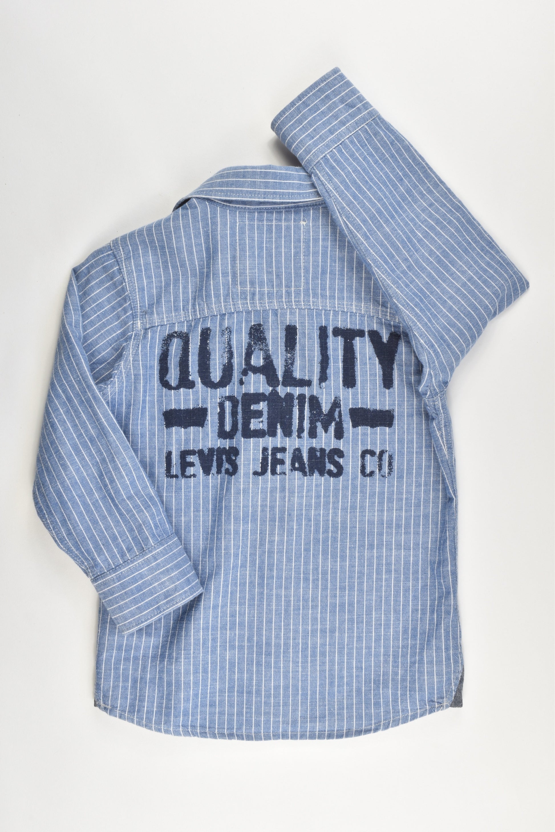 NEW Levi's Size 4 Collared Soft Denim Shirt