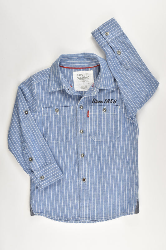 NEW Levi's Size 4 Collared Soft Denim Shirt
