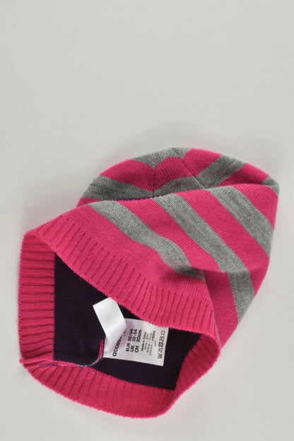 NEW Lindex Size approx 5-8 (52/54 cm) Striped Beanie with Love Heart