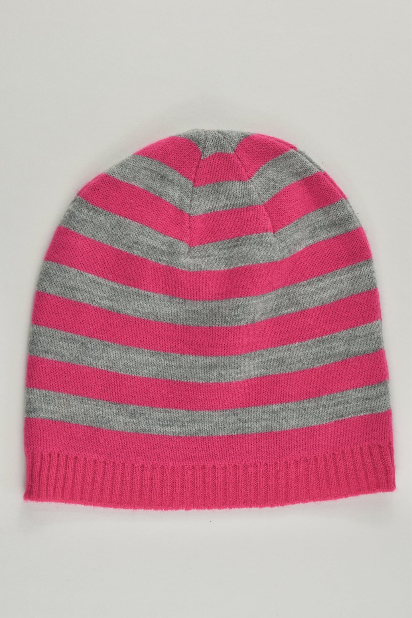 NEW Lindex Size approx 5-8 (52/54 cm) Striped Beanie with Love Heart