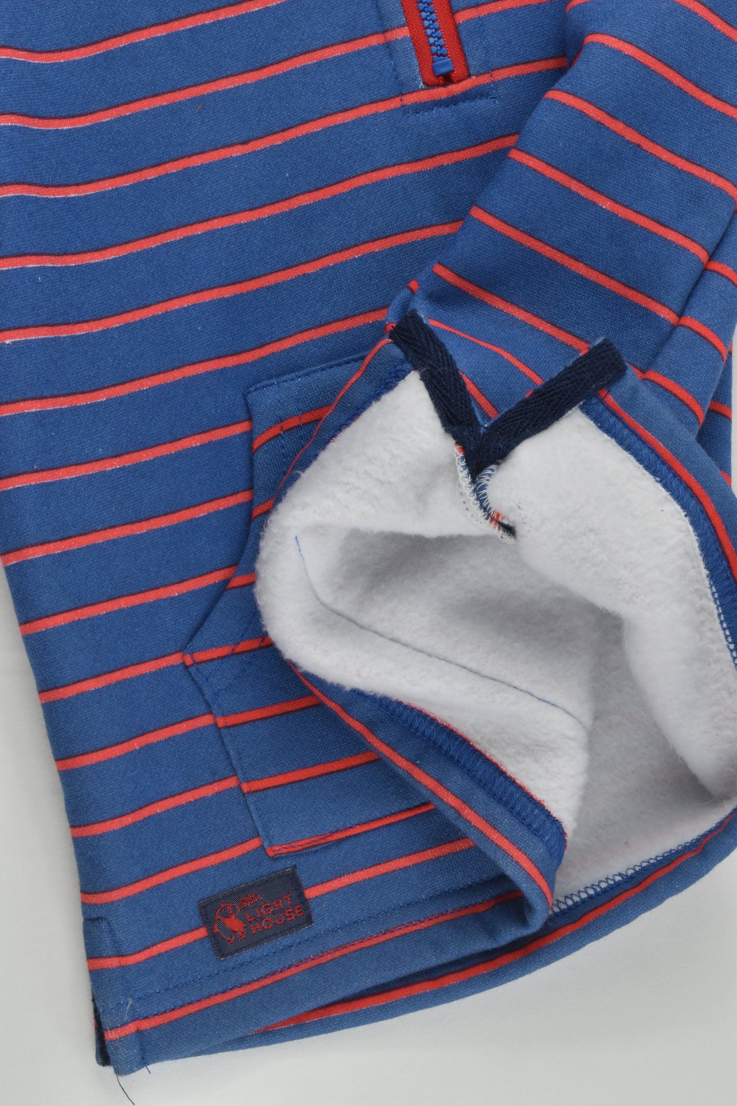 NEW Little Lighthouse (UK) Size 3-4 (98-104 cm) Warm Striped Hooded Jumper
