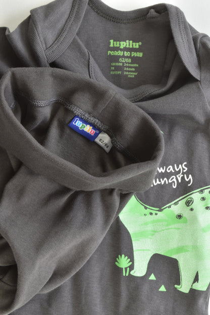 NEW Lupilu (Germany) Size 62/68 (2-4 months) Dinosaur Set
