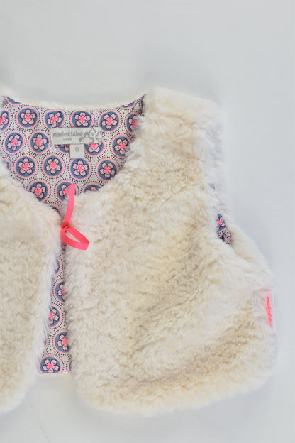 NEW Marie Claire Paris Size 0 Fluffy Vest