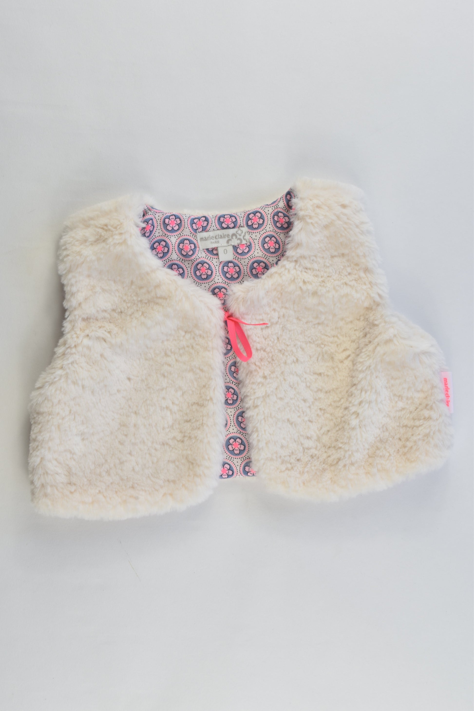 NEW Marie Claire Paris Size 0 Fluffy Vest