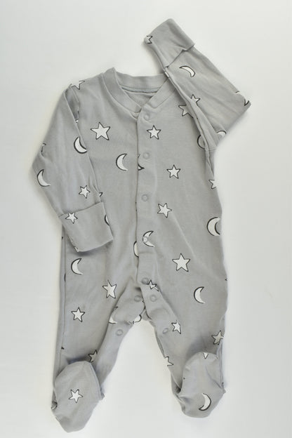 NEW Marks & Spencer Size 000 Stars and Moon Footed Romper