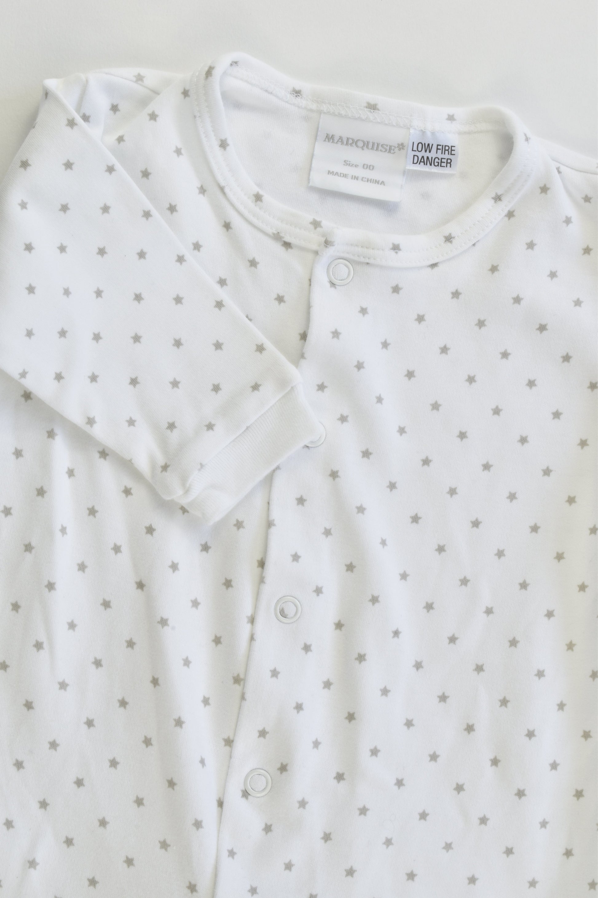 NEW Marquise Size 00 (3-6 months) Stars Footed Romper