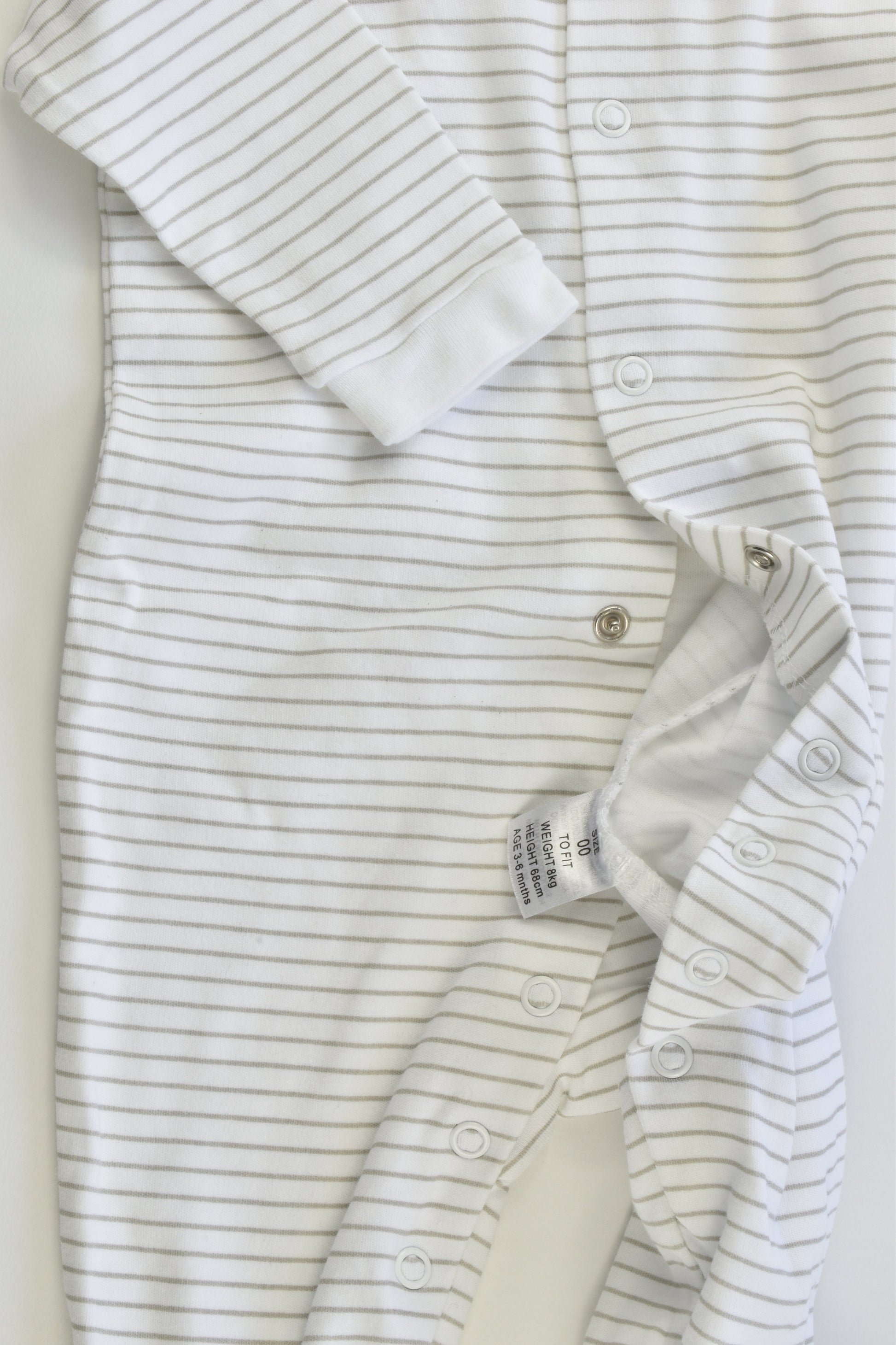 NEW Marquise Size 00 (3-6 months) Striped Footed Romper