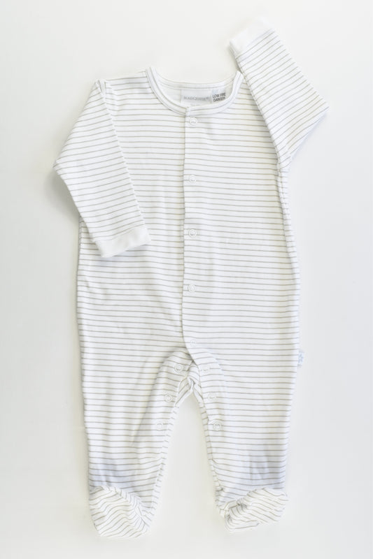 NEW Marquise Size 00 (3-6 months) Striped Footed Romper