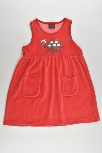 NEW Me&i Size 3-4 (98/104 cm) Tortoise Velour Dress