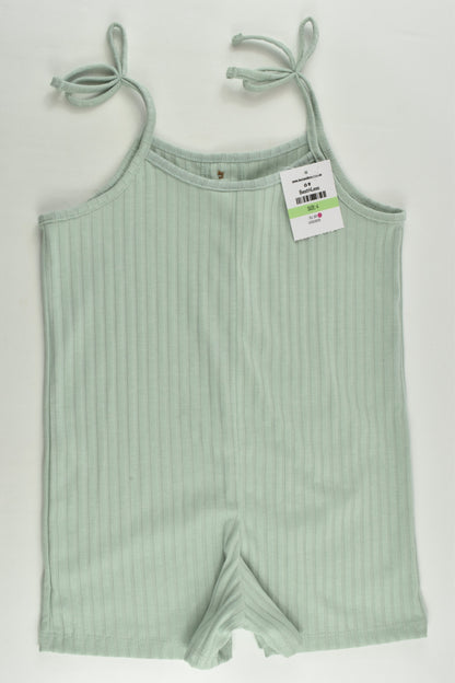 NEW Mini Mango Size 4 Ribbed Short Playsuit
