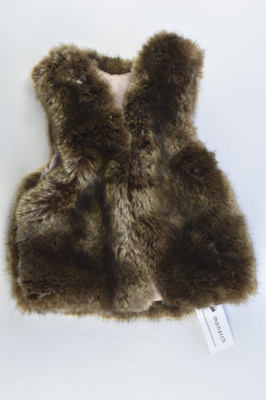 NEW Monarch (New Zealand) Size 3-4 years Faux Rabbit Fur Vest