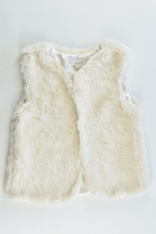 NEW Monsoon Size 2-3 Fluffy Vest