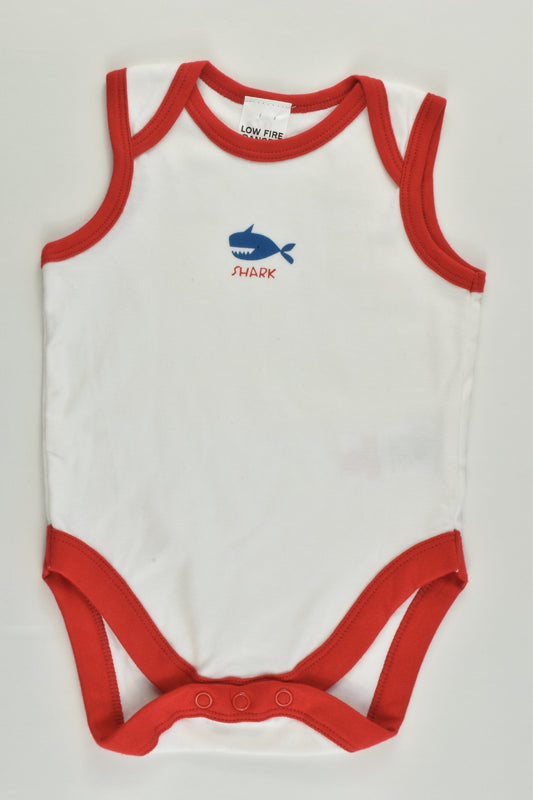 NEW Mothercare Size 000 (0-3 months) Shark Bodysuit