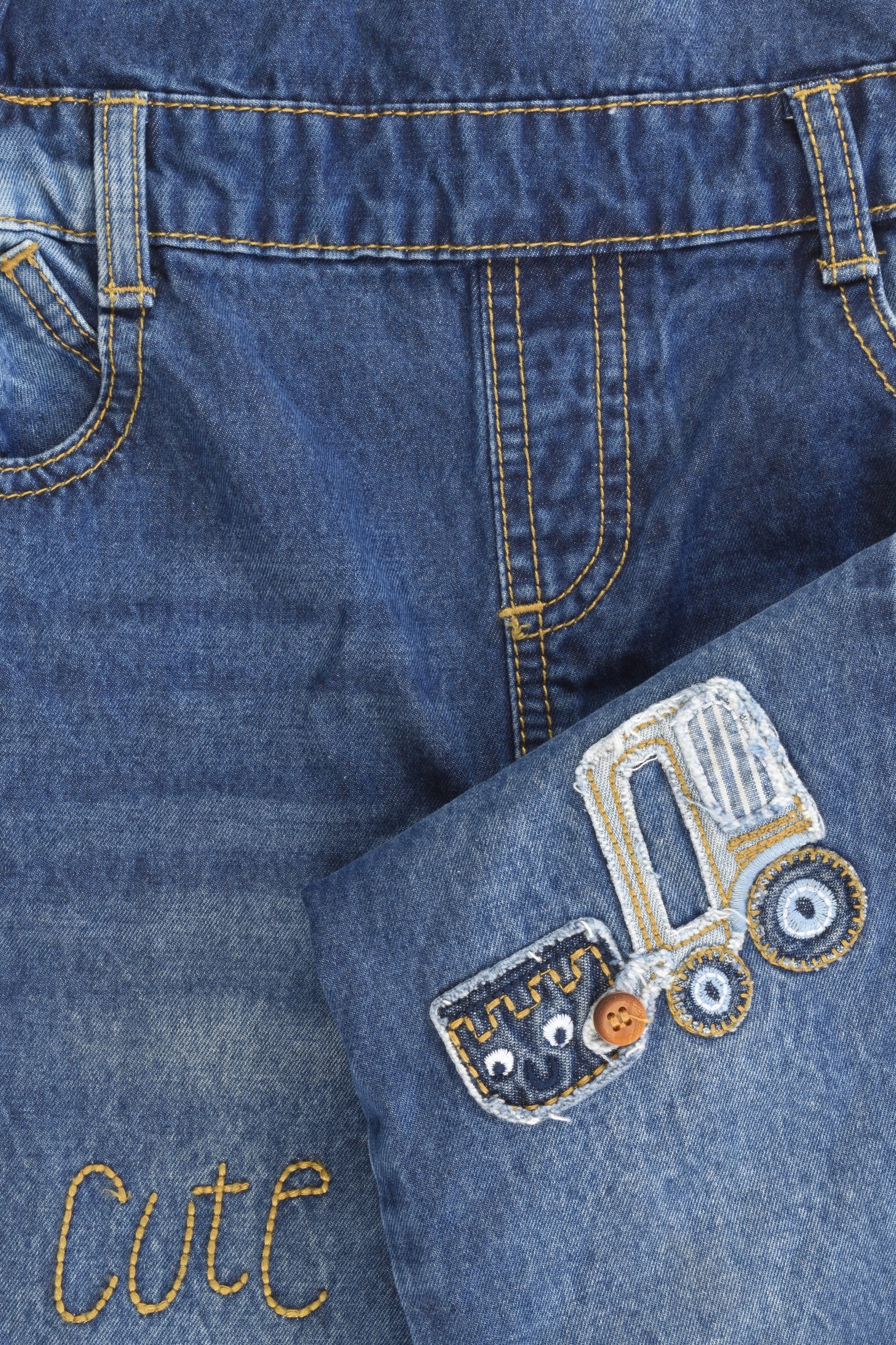 NEW Mothercare Size 3-4 (Up to 104 cm) Denim Overalls