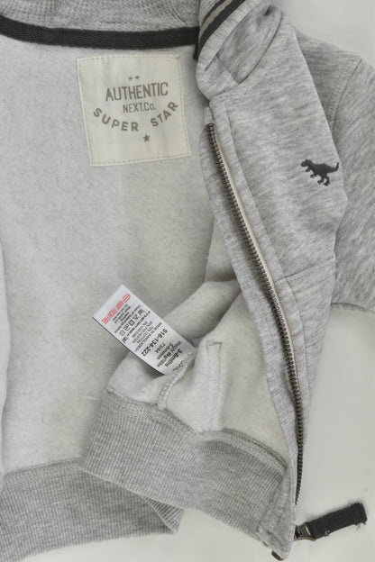 NEW Next Size 00 (3-6 months) Grey Zip Hooded Jumper