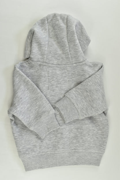 NEW Next Size 00 (3-6 months) Grey Zip Hooded Jumper
