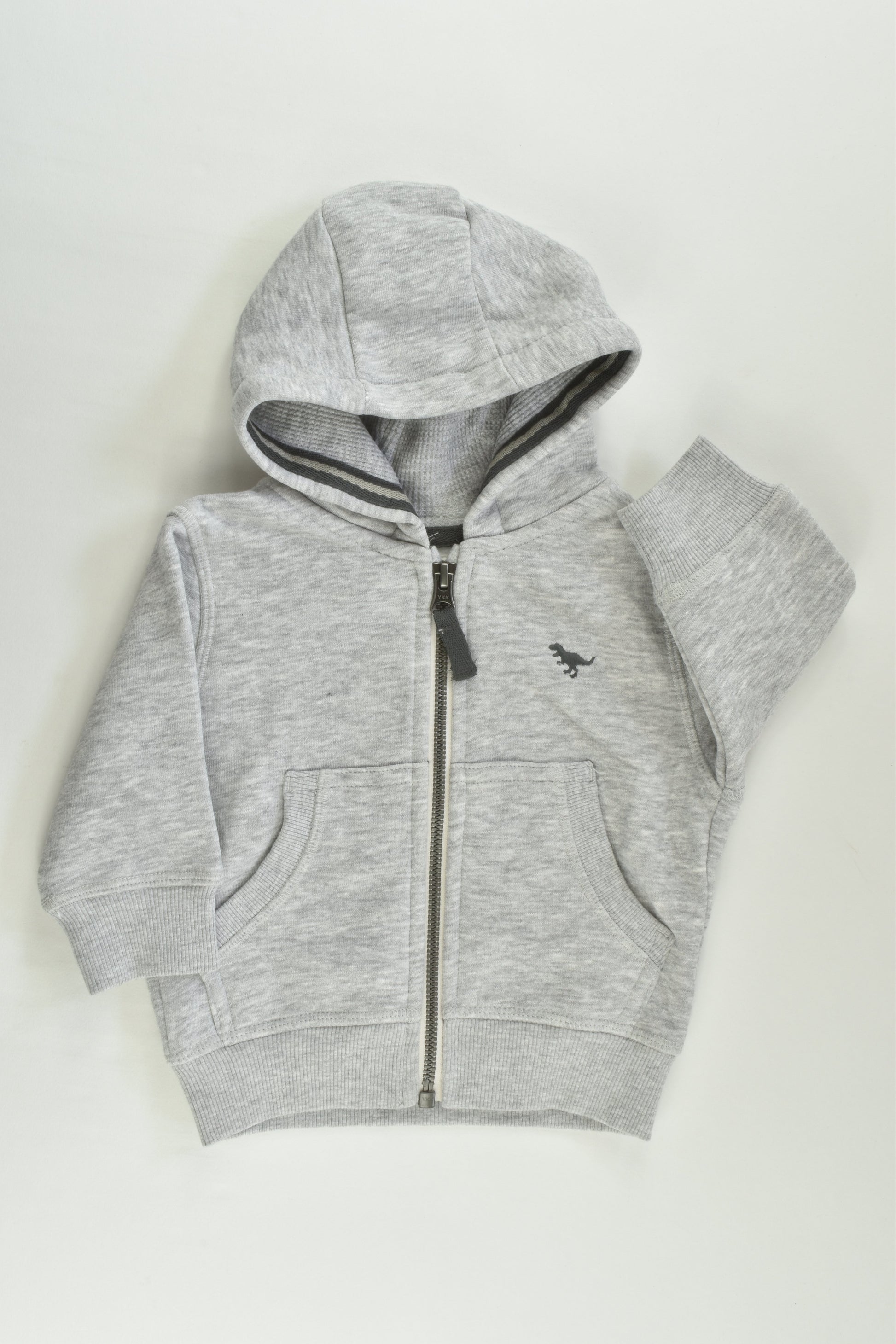 NEW Next Size 00 (3-6 months) Grey Zip Hooded Jumper