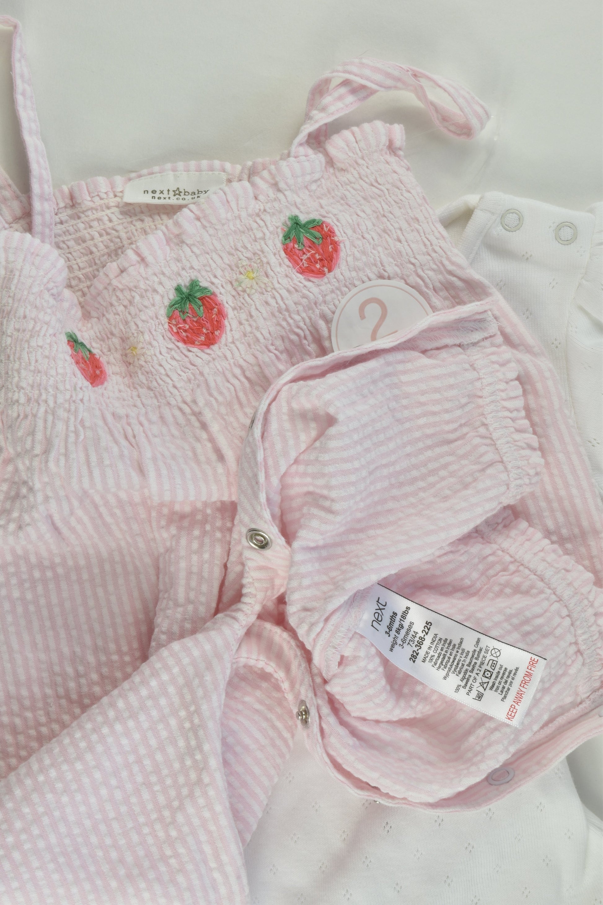 NEW Next Size 00 (3-6 months) Strawberry Outfit