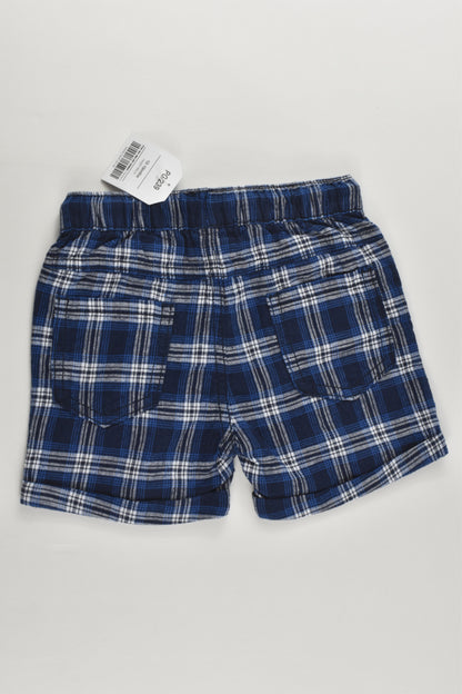 NEW Next Size 1 (12-18 months, 86 cm) Lightweight Linen/Cotton Checked Shorts