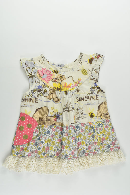 NEW Next Size 2-3 (98 cm) Lace Hem Tunic/Dress