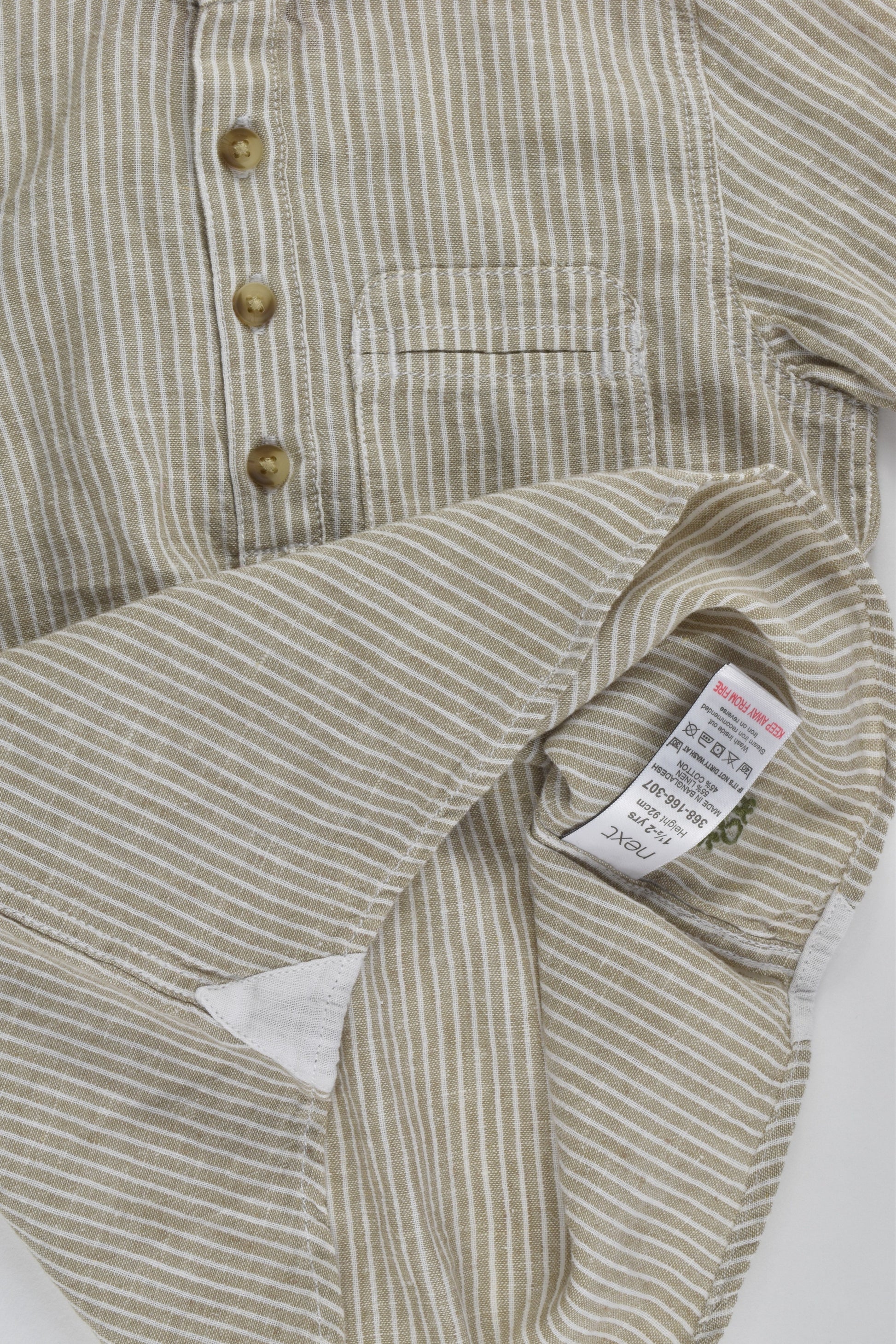 NEW Next Size 2 (92 cm) Linen/Cotton Shirt