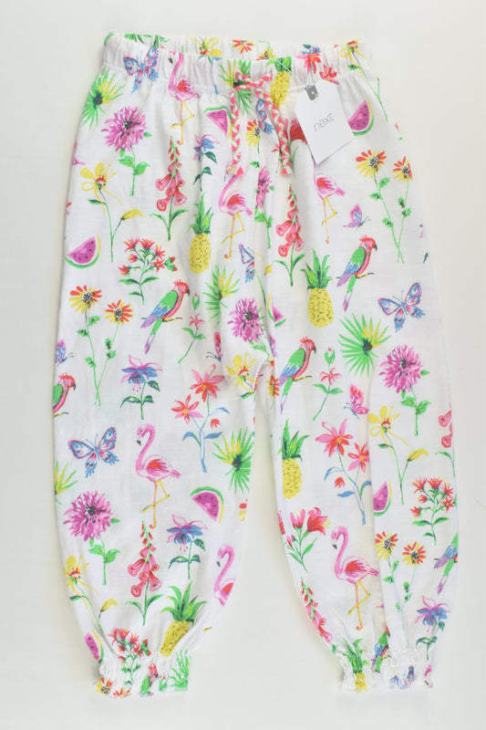 NEW Next (UK) Size 2 (18-24 months, 92 cm) Lightweight Tropical Print Pants