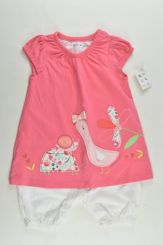 NEW Nutmeg Size 1 (12-18 months, 86 cm) Animals and Flowers Outfit