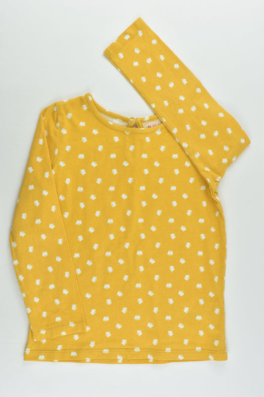 NEW Nutmeg Size 5-6 Mustard Butterflies Top