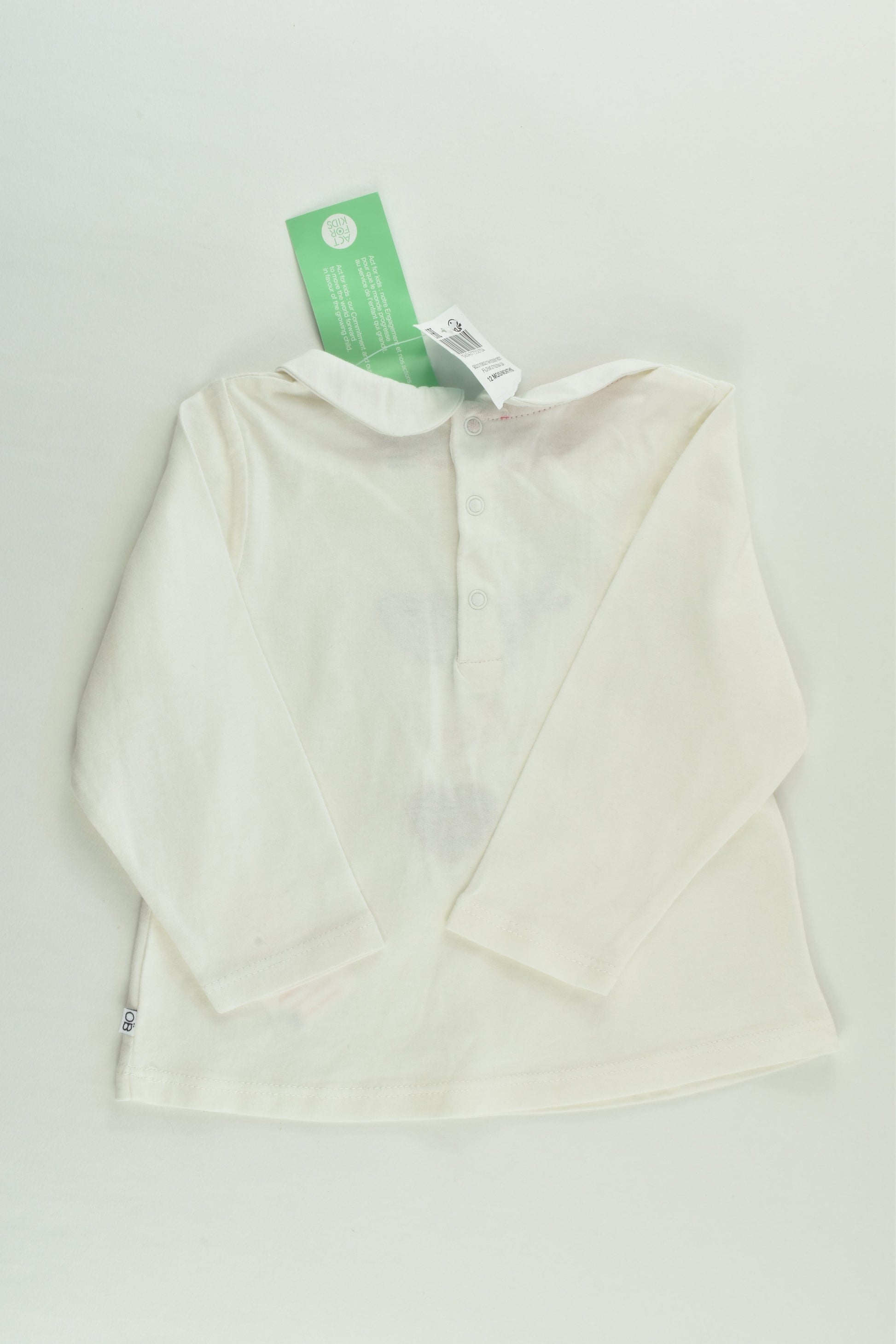 NEW Obaïbi Size 0 (12 months, 74 cm) 'Love The Ocean' Top