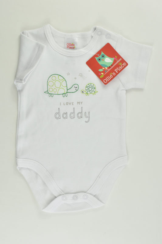 NEW Ollie's Place Size 000 (0-3 months) 'I Love My Daddy' Bodysuit