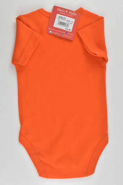 NEW Ollie's Place Size 000 (0-3 months) Tiger Bodysuit