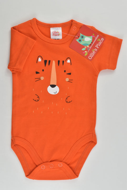 NEW Ollie's Place Size 000 (0-3 months) Tiger Bodysuit