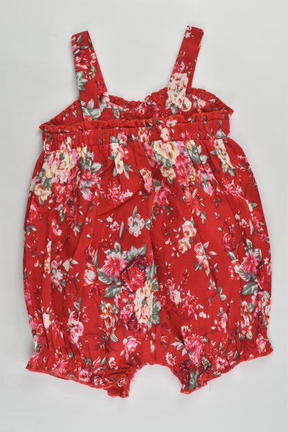 NEW Ollie's Place Size 000 (0-3 months, up to 62 cm) Floral Romper
