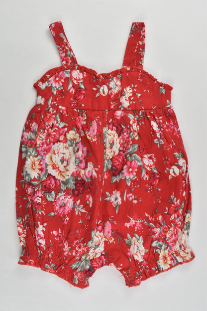 NEW Ollie's Place Size 000 (0-3 months, up to 62 cm) Floral Romper