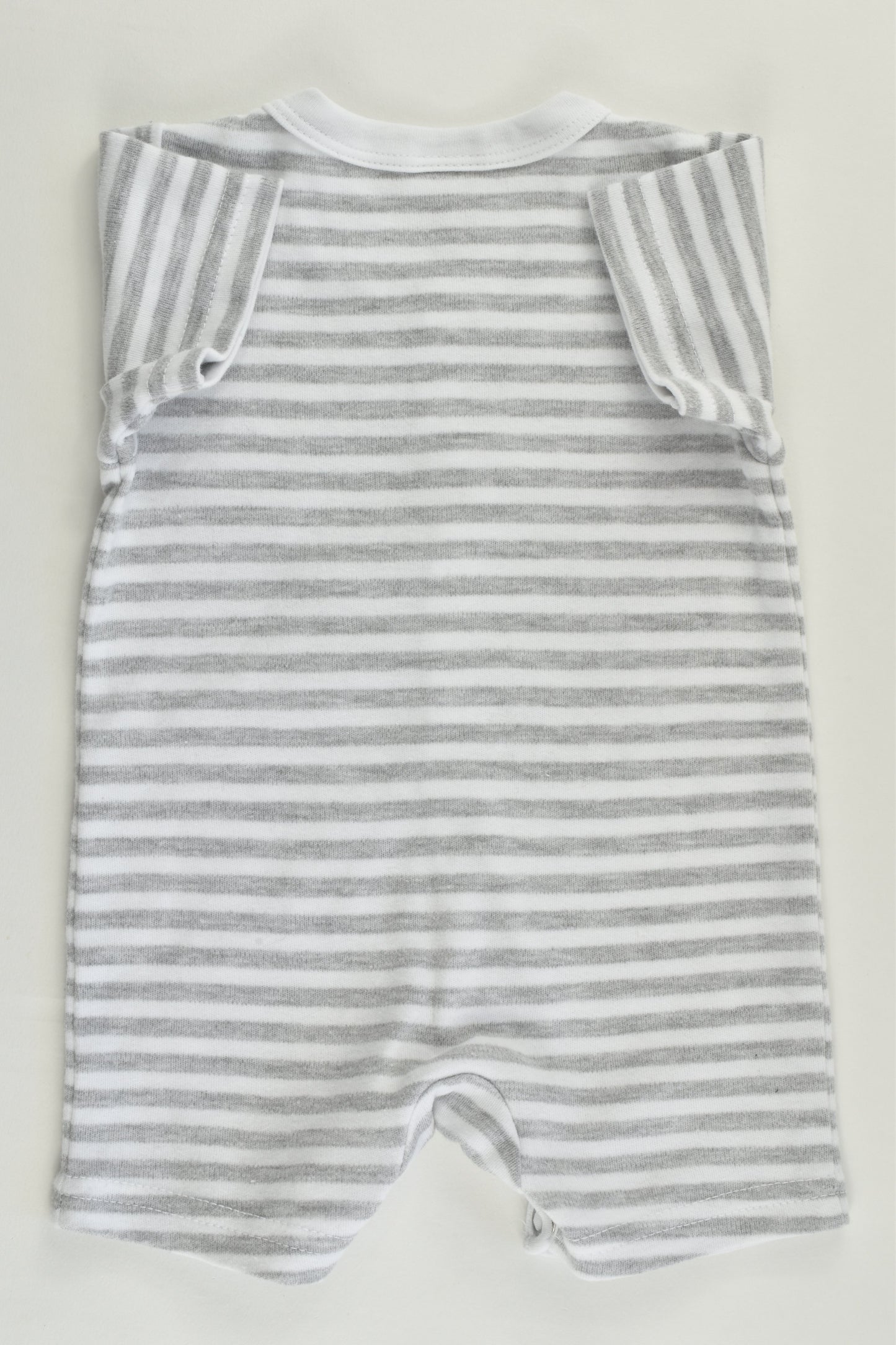 NEW Ollie's Place Size 0000 (56 cm) Elephant Striped Short Romper