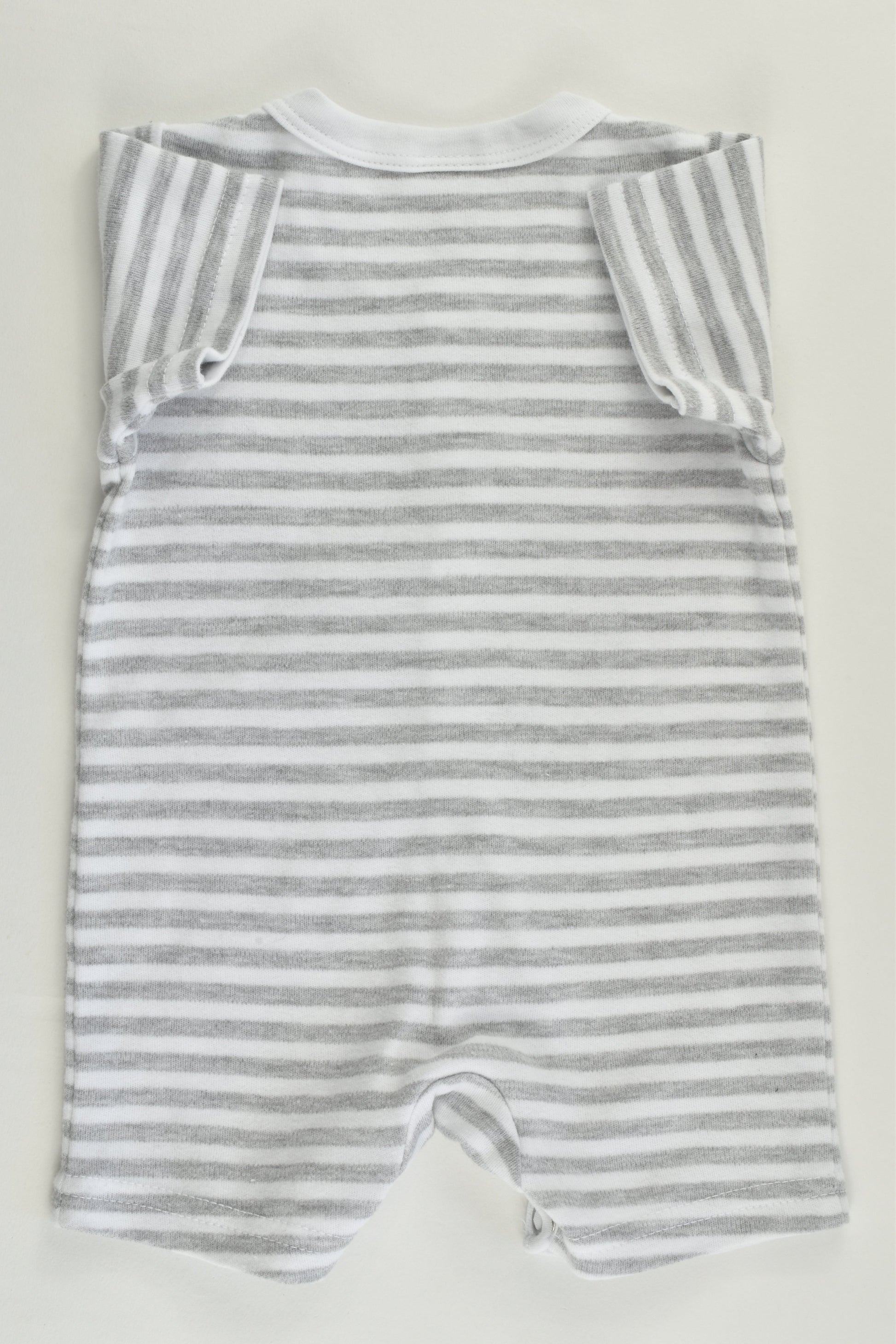 NEW Ollie's Place Size 0000 (56 cm) Elephant Striped Short Romper