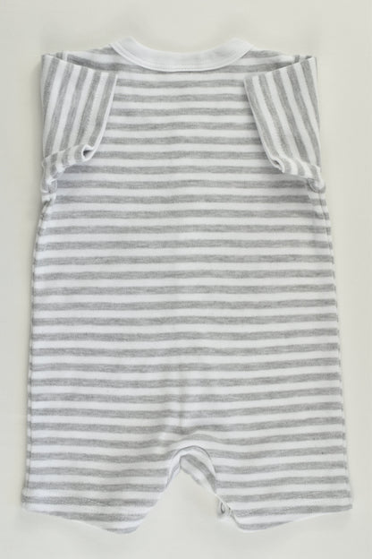 NEW Ollie's Place Size 0000 (56 cm) Elephant Striped Short Romper