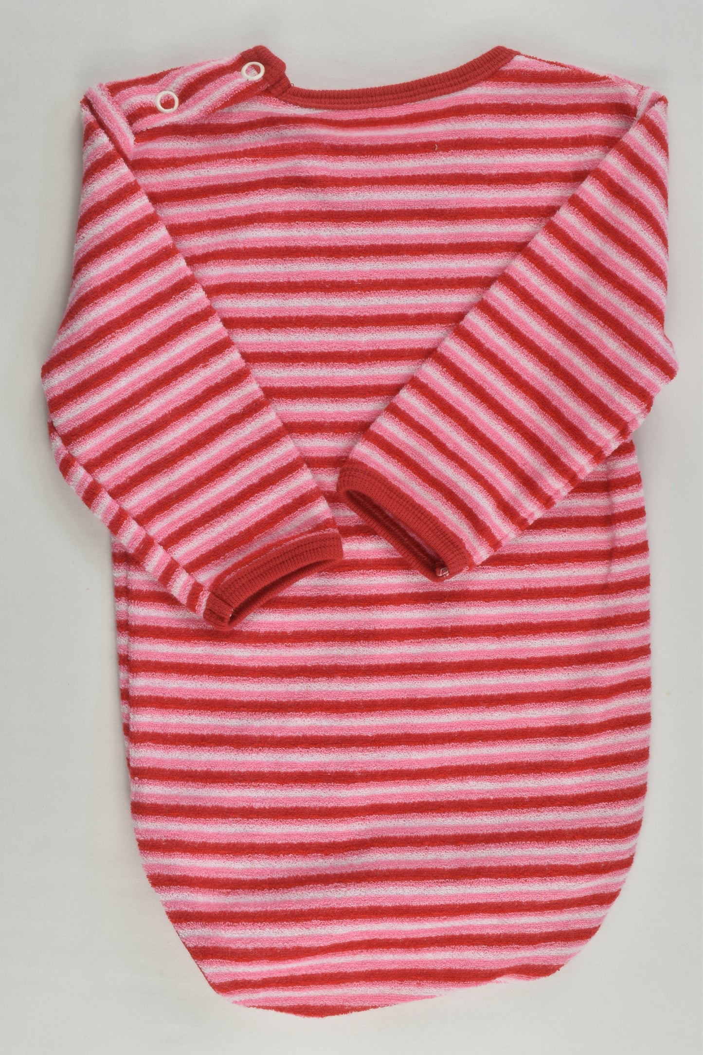 NEW Ompelimo Olivia Size 00 (60 cm) Striped Terry Bodysuit