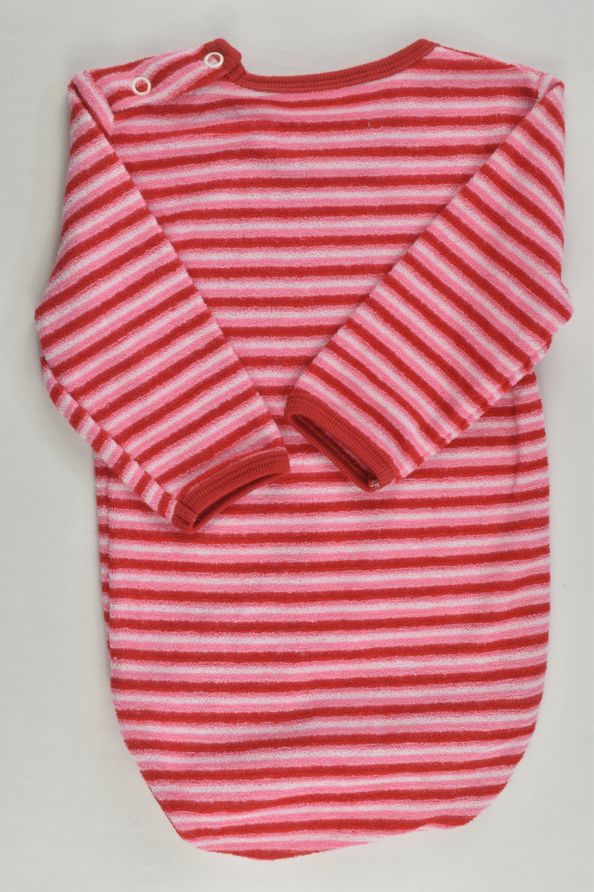 NEW Ompelimo Olivia Size 00 (60 cm) Striped Terry Bodysuit