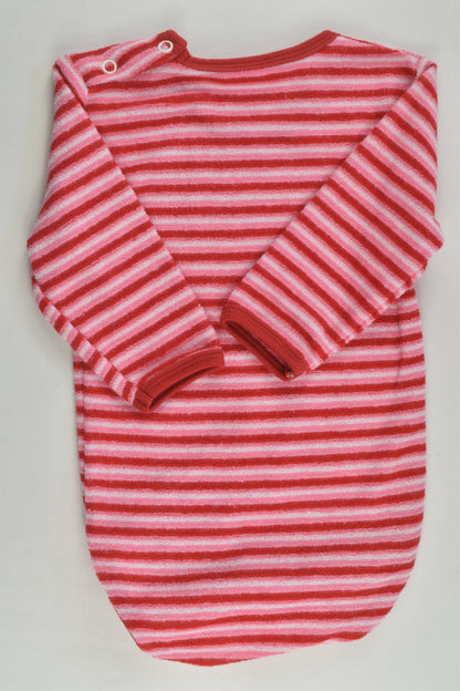 NEW Ompelimo Olivia Size 00 (60 cm) Striped Terry Bodysuit