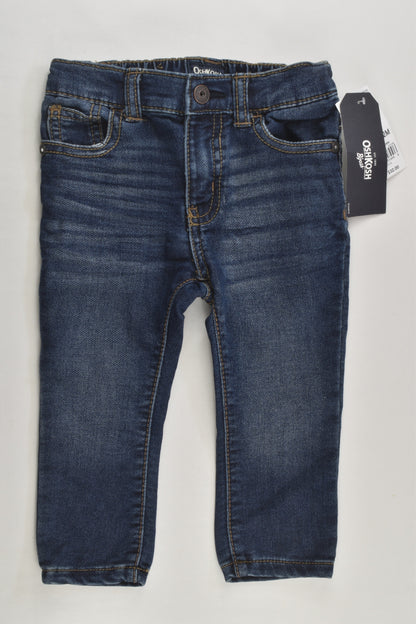 NEW OshKosh Size 0 (9-12 months) Slim Stretch Fit Denim Pants